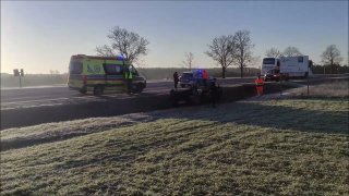 DK-61: Dachowanie i kraksa w Kordowie