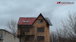 Pożar pustostanu na 11 Listopada w Ostrołęce