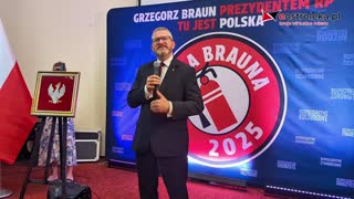 Spotkanie  z Grzegorzem Braunem w Ostrołęce